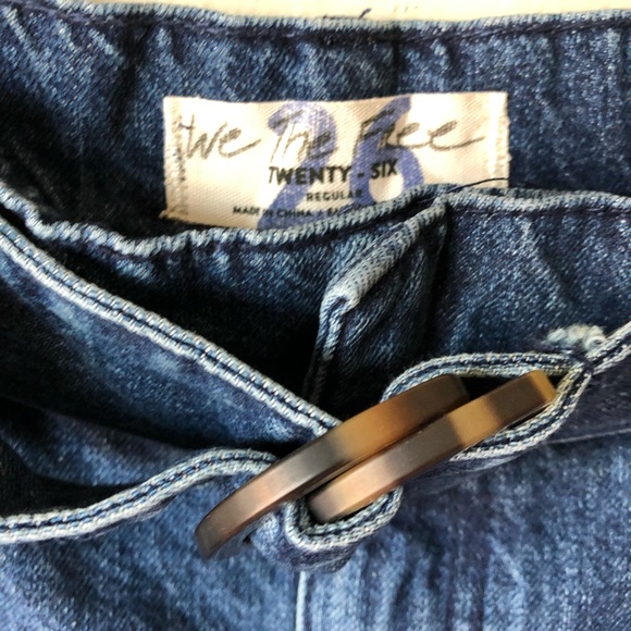 Free People We the Free Belted Denim Mini Skirt - Picture 3 of 7